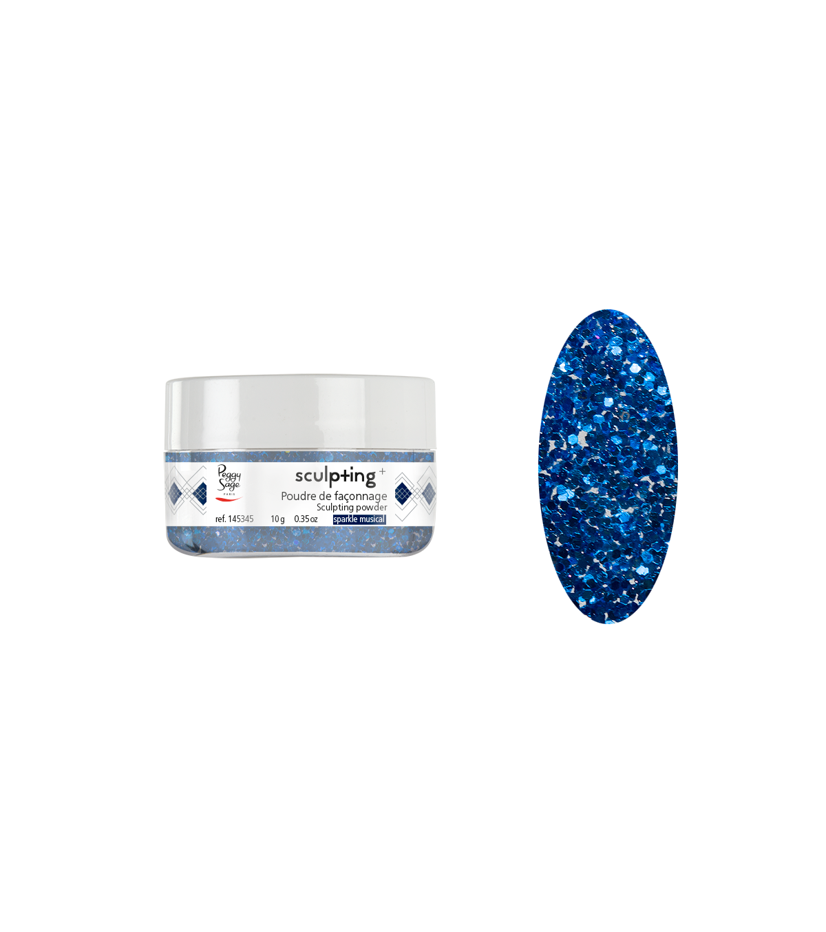 PEGGY SAGE POLVERE DI MODELLATURA SPARKLE MUSICAL -10G - Tre Pi Profumerie