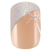 PEGGY SAGE SET 24 UNGHIE FINTE IDYLLIC NAILS - SHINY FRENCH - Tre Pi Profumerie