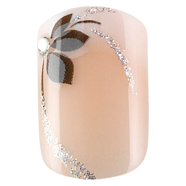 PEGGY SAGE SET 24 UNGHIE FINTE IDYLLIC NAILS SHINY FLOWERS - Tre Pi Profumerie