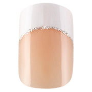 PEGGY SAGE SET 24 UNGHIE FINTE IDYLLIC NAILS - SILVER FRENCH - Tre Pi Profumerie