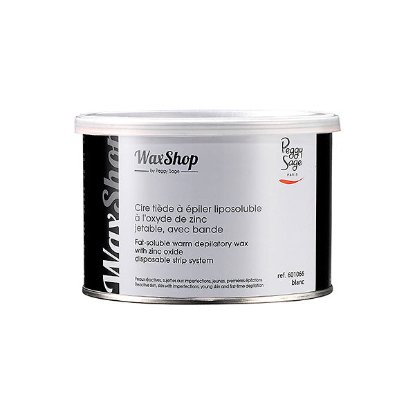 PEGGY SAGE CERA DEPILATORIA LIPOSOLUBILE TIEPIDA 400ML BLANC - Tre Pi Profumerie