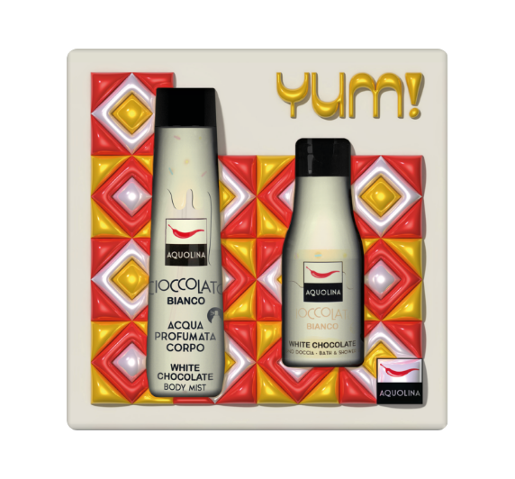 COFFRET CADEAU AQUOLINA YUM CHOCOLAT BLANC
