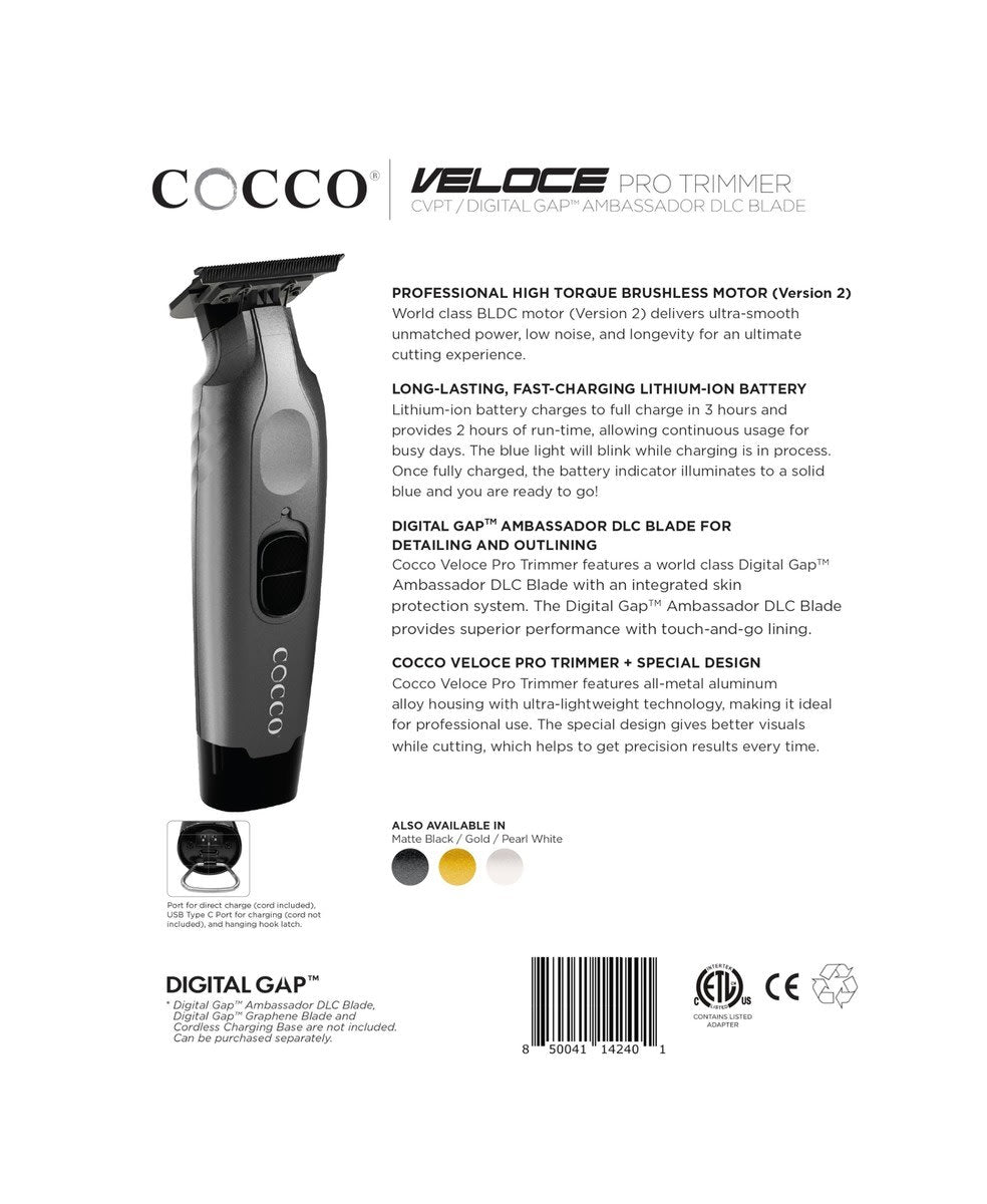 COCCO VELOCE PRO TAGLIACAPELLI TRIMMER GREY