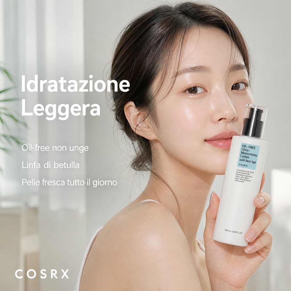 COSRX Oil Free Moisturizing Lotion – Crema Leggera 100ml