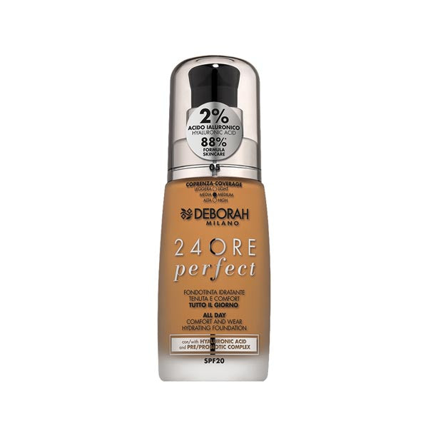 DEBORAH FONDOTINTA 24 ORE PERFECT ACIDO IALURONICO 05 - Tre Pi Profumerie