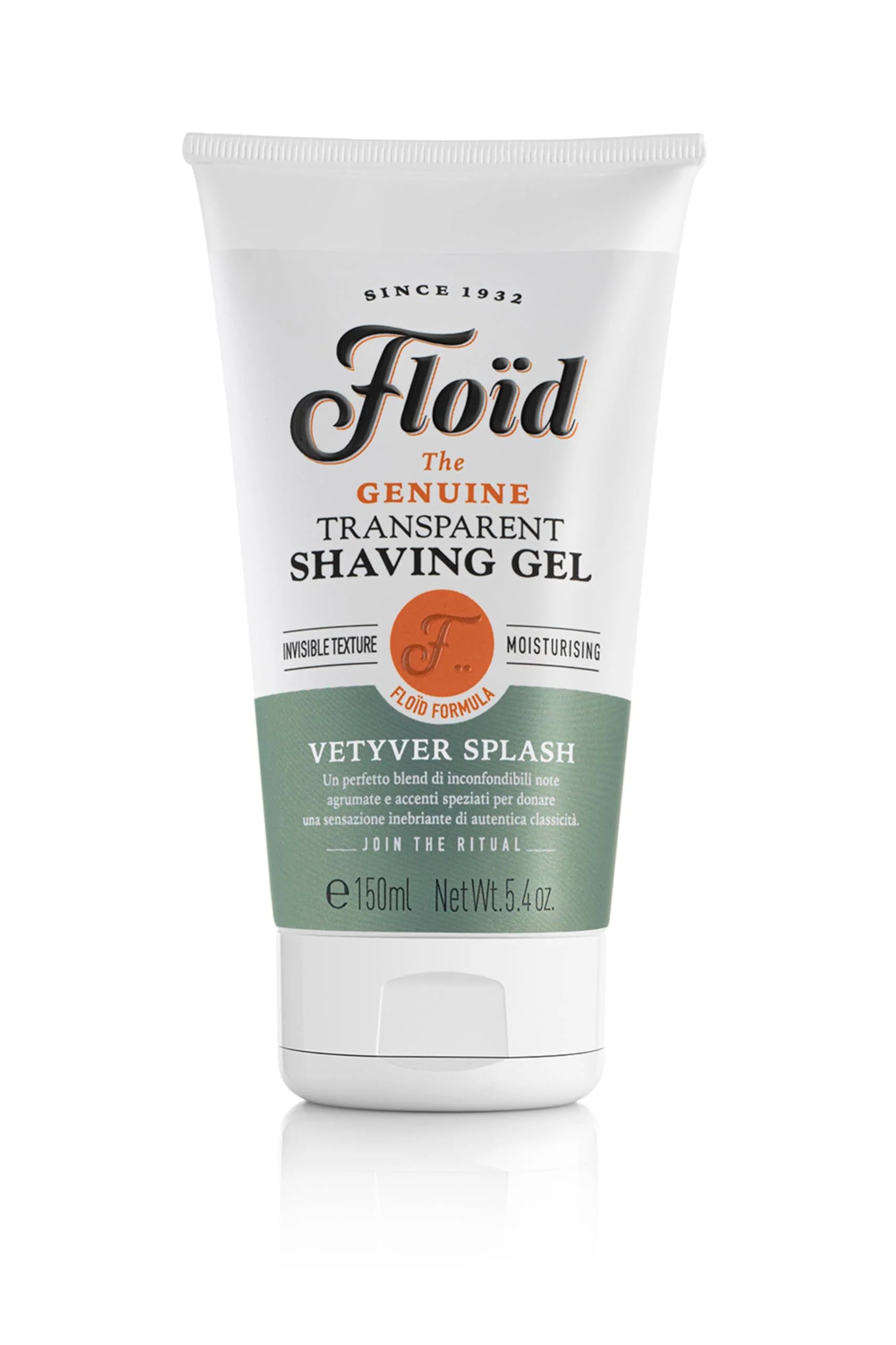 FLOID THE GENUINE TRANSPARENT SHAVING GEL VETIVER SPLASH 150 ML