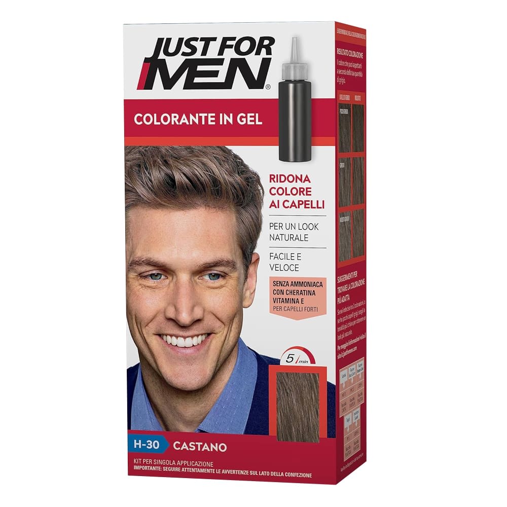JUST FOR MEN SHAMPOO COLORANTE CASTANO