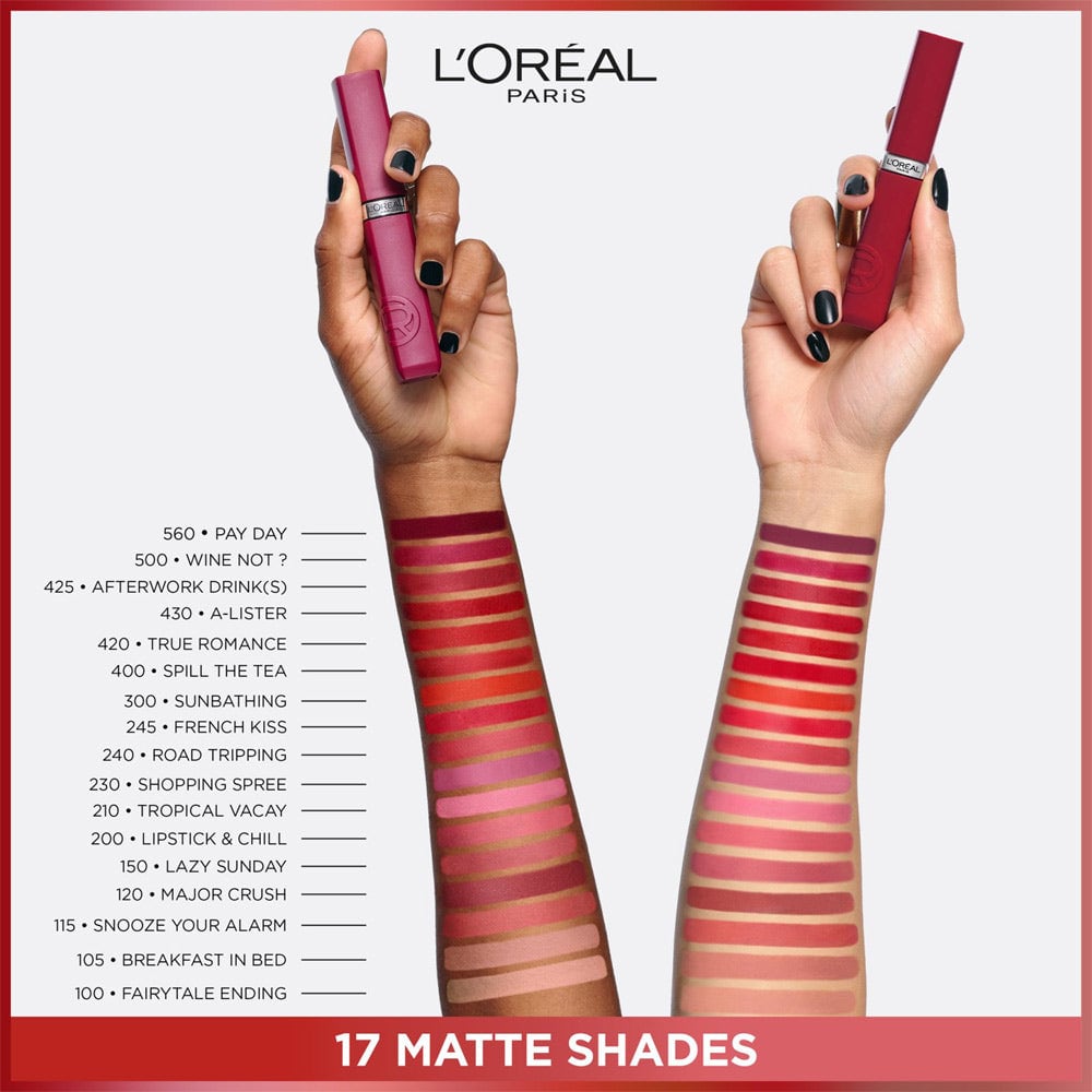 L'OREAL LAQUE RESISTANCE ROSSETTO LIQUIDO 635 WORTH IT MEDIUM