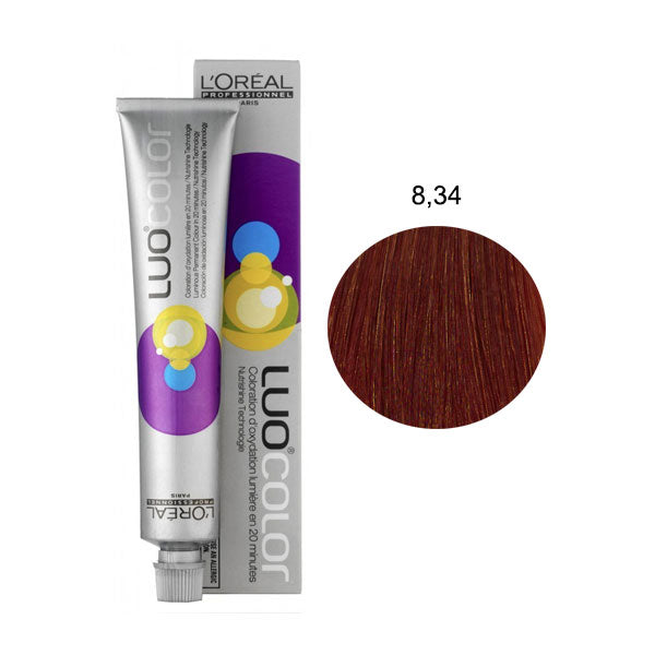 L'OREAL PROFESSIONNEL LUOCOLOR COLORAZIONE PERMANENTE 8,34 - Tre Pi Profumerie