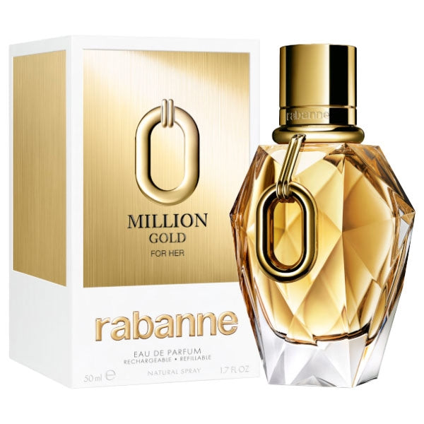 PACO RABANNE MILLION GOLD FOR HER EDP 50 ML RICARICABILE - Tre Pi Profumerie
