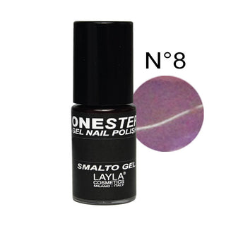 LAYLA ONE STEP GEL NAILPOLISH ANTHRACITE 08 - Tre Pi Profumerie